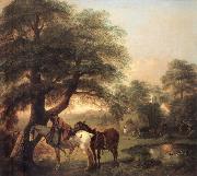 Thomas Gainsborough, Landscap with Peasant and Horses